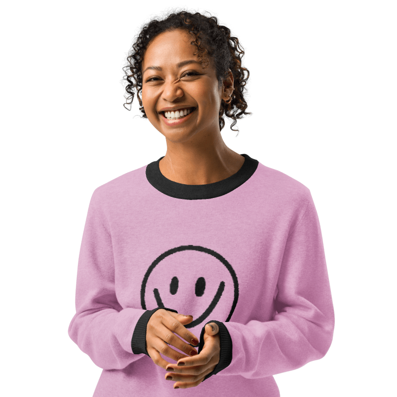 Smile - Knitted Crew Neck Sweater