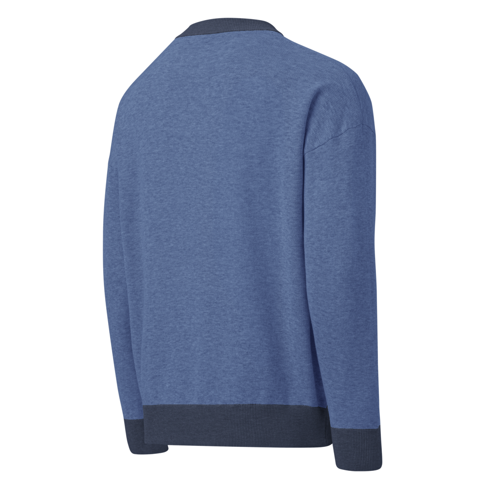 Hello - Relaxed Fit Knitted Crew Neck Sweater