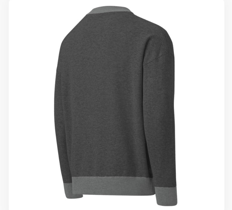 Hello - Relaxed Fit Knitted Crew Neck Sweater